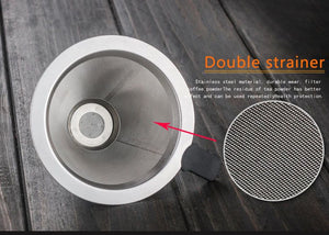 Pour Over Kit with Eco-friendly Metal Filter