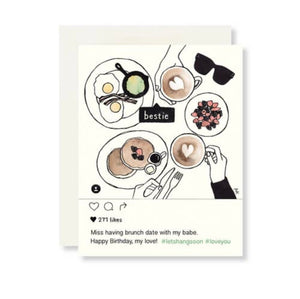 IG BFF brunch card