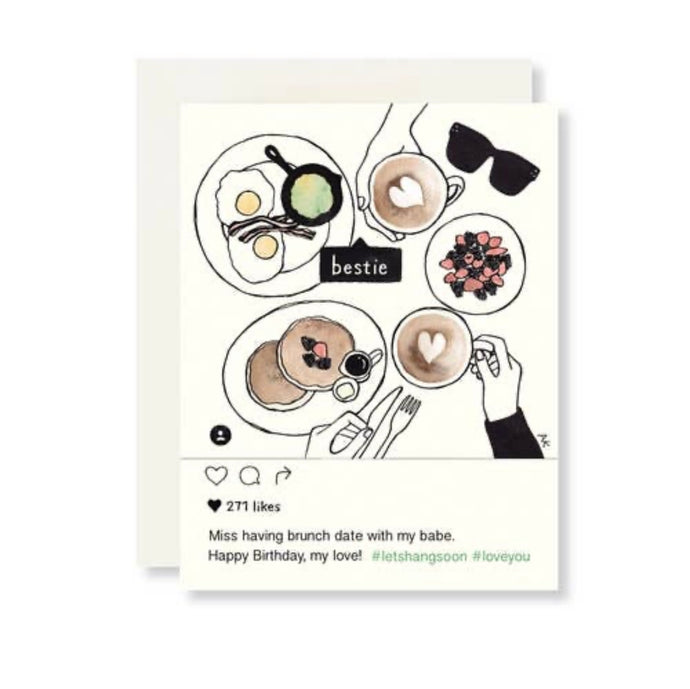 IG BFF brunch card